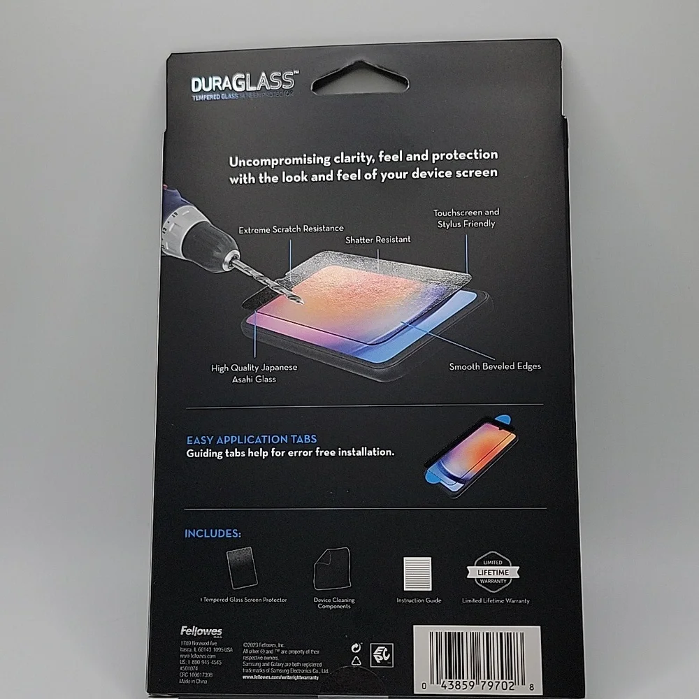 Duraglass Tempered Glass Screen Protector for Samsung Galaxy A25 5G - Black